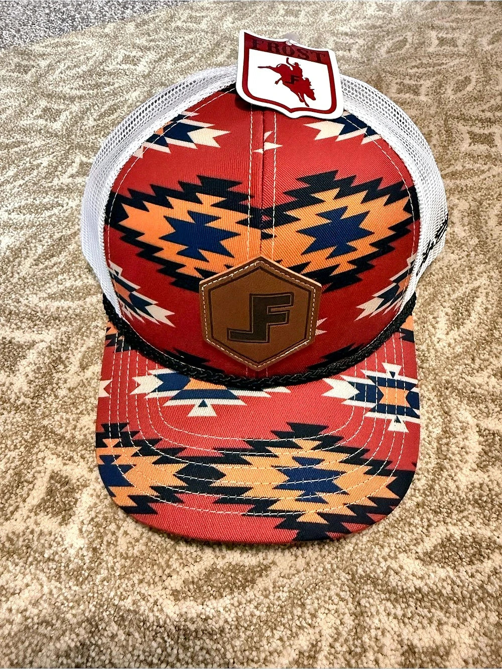 NWT Frost Geometric Snapback Trucker Hat in